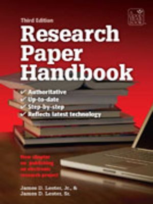 cover image of The Research Paper Handbook
